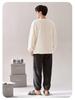 Men's Winter Thickened Coral Fleece Pajamas: Cute Cartoon Warm Homewear Set for Teenagers and Students