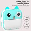 Children Instant Print Camera Children Video Pography Digital Po Camera Toy Mini Thermal Printer Ideal for Boy Girls Birthday Present