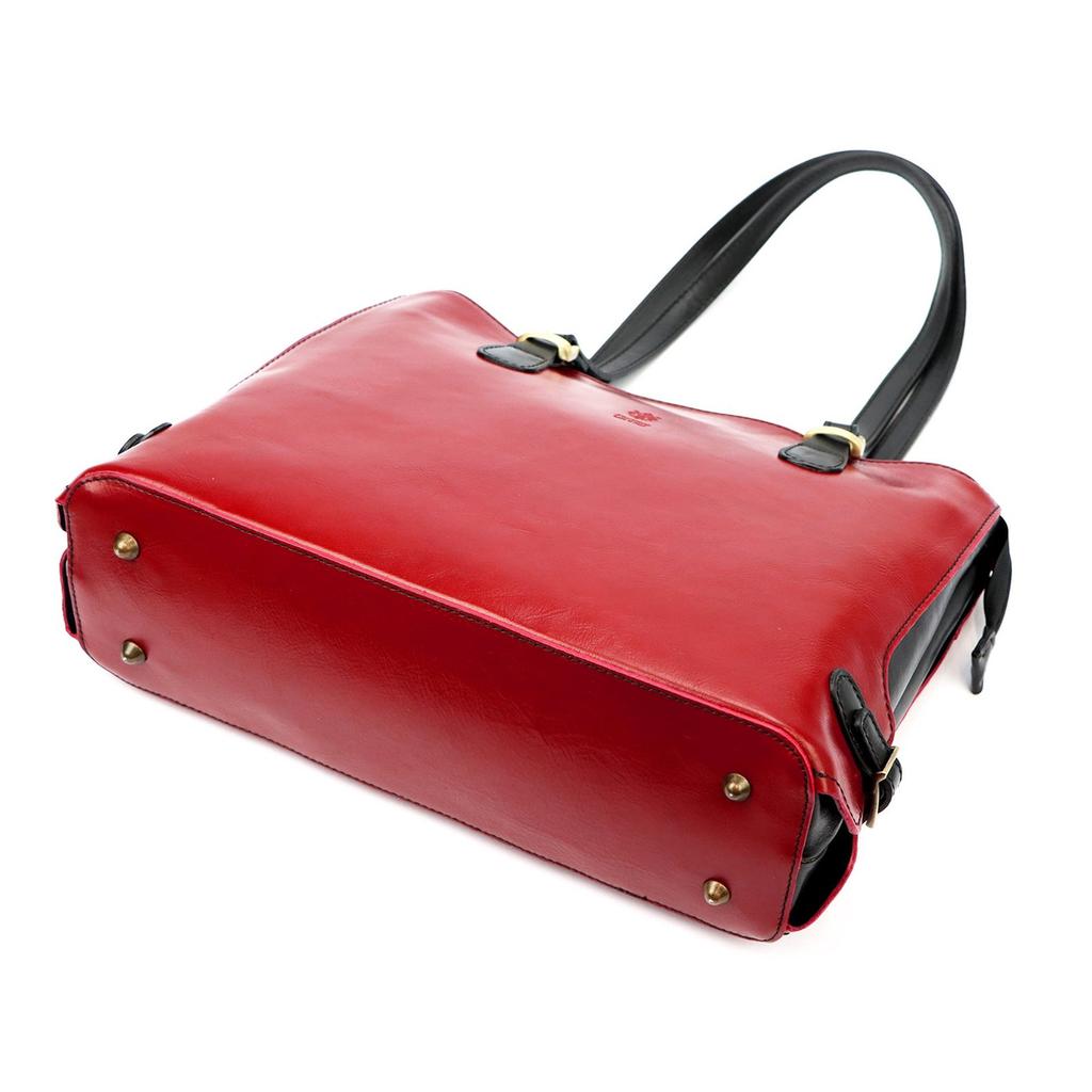 Elegante Leder-Shopperbag zum Umhängen Florence