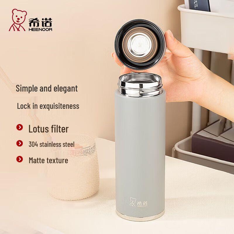 Heenoor 304 Stainless Steel Business Thermos with Filter