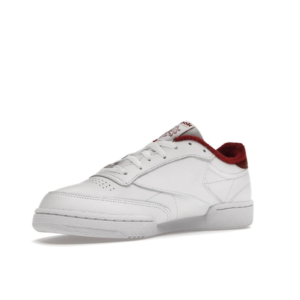 Reebok Club C 85 OG Crest - White Classic Burgundy Men Sneakers Footwear-White H05810
