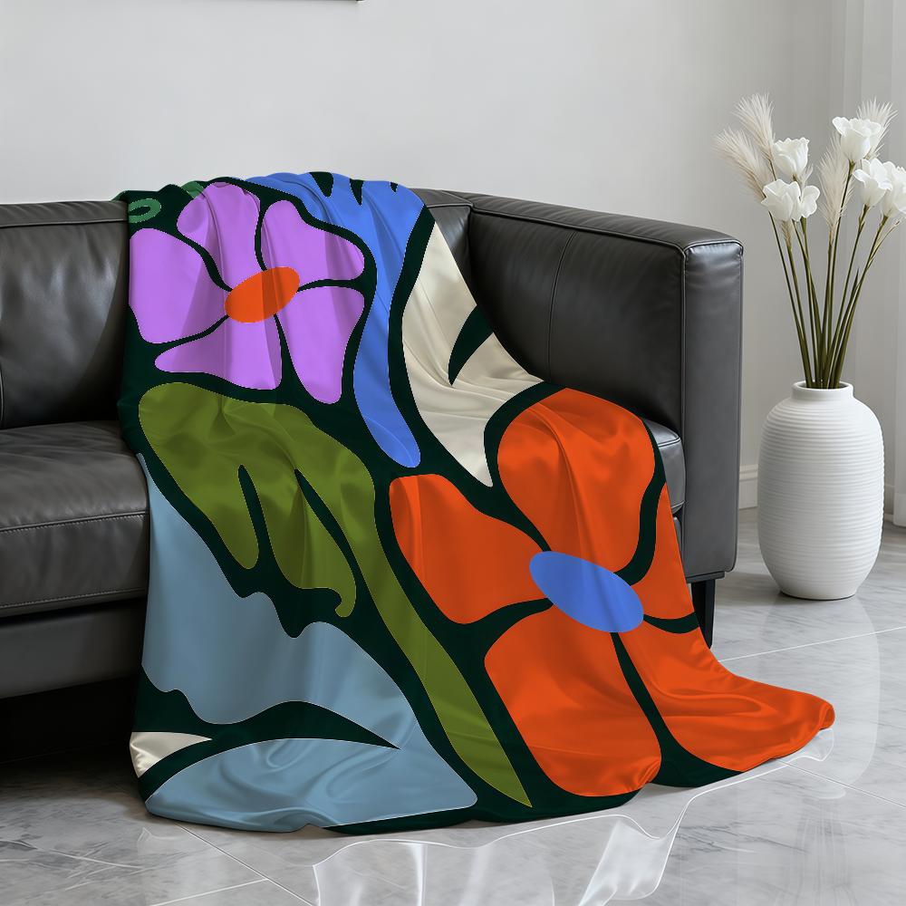 Vintage Abstract Feed Your Mind Classic Blanket Soft Throw Blanket for Home Bedroom Bed Sofa Picnic Travel Office Blanket Gift