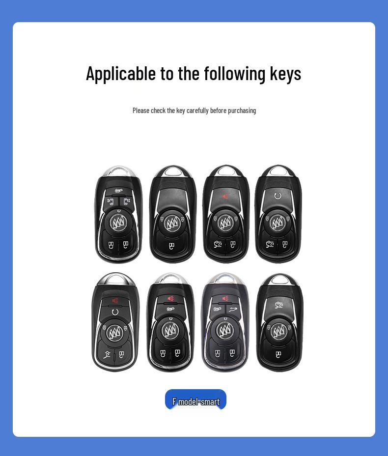 

Чехол для ключа Buick для Regal, Premium, LaCrosse, Envision S, Enclave, GL8, Encore (2024) - Женская версия