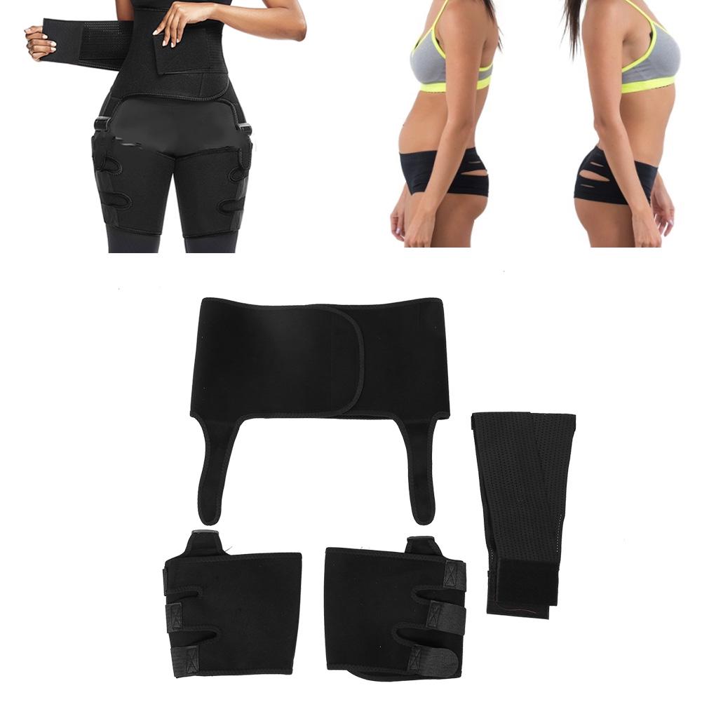 Women Waist Trainer Belt Sweating Waist Shaping Hips Leg Trainer Workout BeltS M