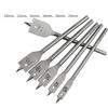 Neues 6-teiliges Set 3-Punkt-Flachbohrer Sechskantschaft Holzbearbeitung Flachbohrer-Set, Silber Gold Farbe Holzbrett Bohrerwerkzeug