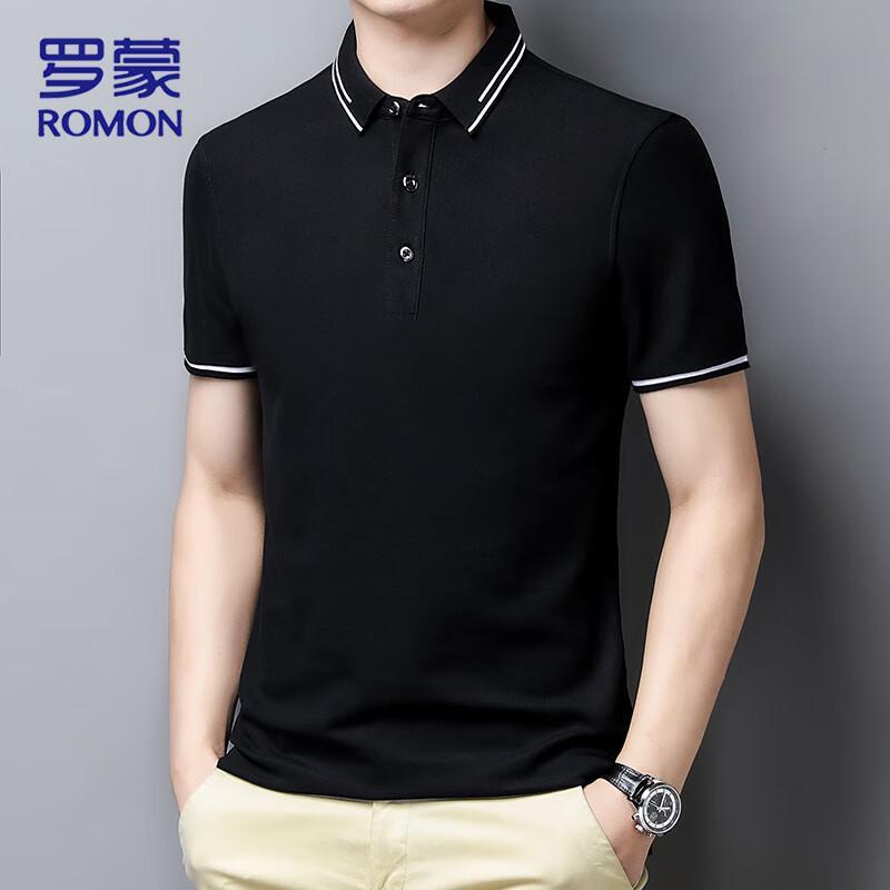 ROMON Men's Slim Fit Quick-Dry Polo Shirt