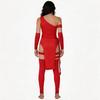 Elektra Cosplay Costume Adult Women Red Dress Set Halloween Anti-Hero Assassin Outfit