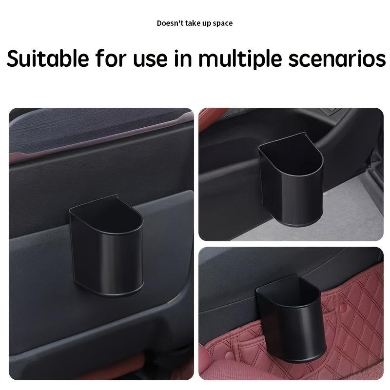 Car Seat Gap Storage Box Organizer, Multi-functional Side Pocket Cup Holder for Phone Coins Keys, Anti-Slip Car Trash Bin for Auto Interior