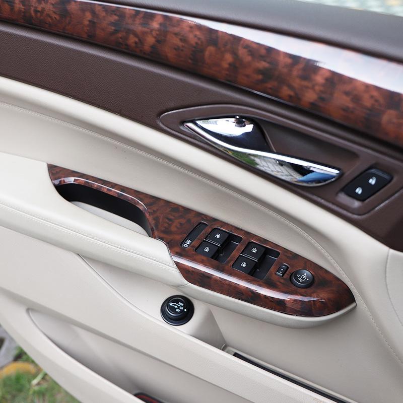 10-12 SRX Peach Wood Air Vent Frame Carbon Fiber Anti-Scratch Stickers