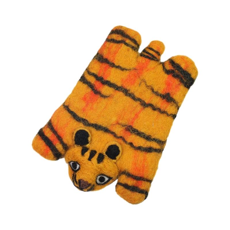 

Funny Elephant Cow Panda Sheep Cute Wool Felt Animal Coaster Placemats Insulation Mats Cute Cat Home Accessories