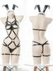 Hot Sexy Hollow Lingerie For Women Crotchless Anime Cosplay Bondage Uniform Erotic Maid Underwear Role Play Costumes Outfit Set