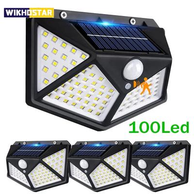 Lampes solaires LED d'extérieur étanches avec détecteur de mouvement, éclairage de jardin, éclairage mural, éclairage de rue