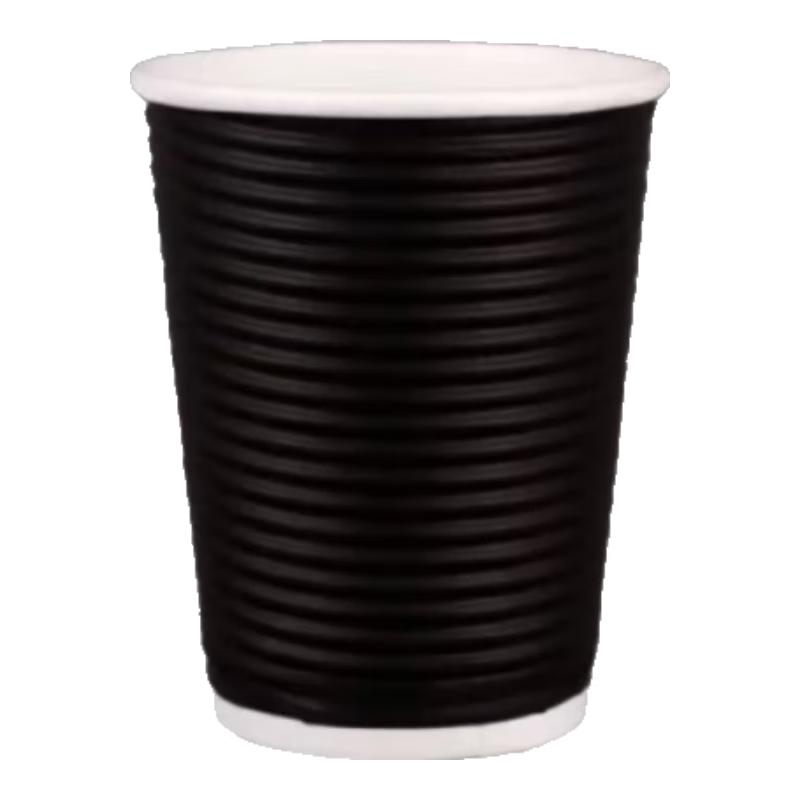 

Disposable Corrugated Coffee & Milk Tea Cups with Lids
