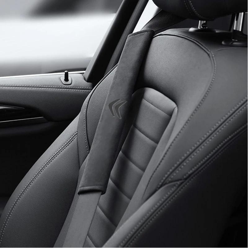 AJFJ2 2pcs 32cm Car Seat Belt Shoulder Strap Protector for Citroen C4 C3 C5 C1 DS3 DS5 DS4 Jumper Berlingo ZX Interior Accessories
