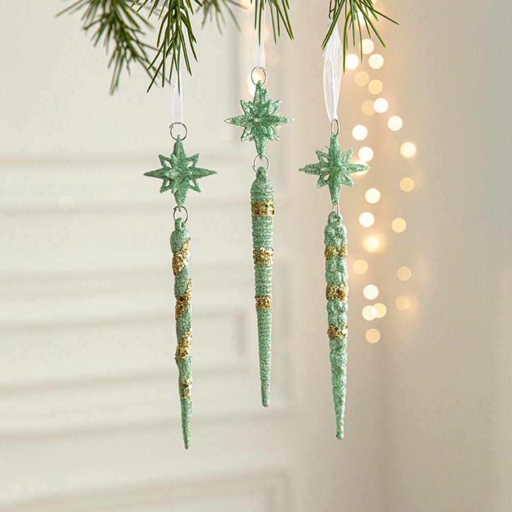 Dekorativer grüner Schmetterling Weihnachtsanhänger 3D Frohe Weihnachten Ornament Neujahr