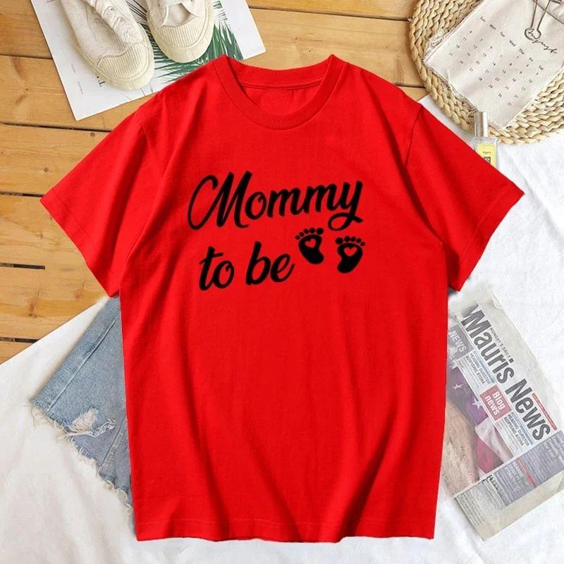 Mommy And Daddy To Be T Shirts Funny Mother Father Short Sleeve Tshirts Matching Pregnancy Announceunisext T Shirt Graphic Tshirts