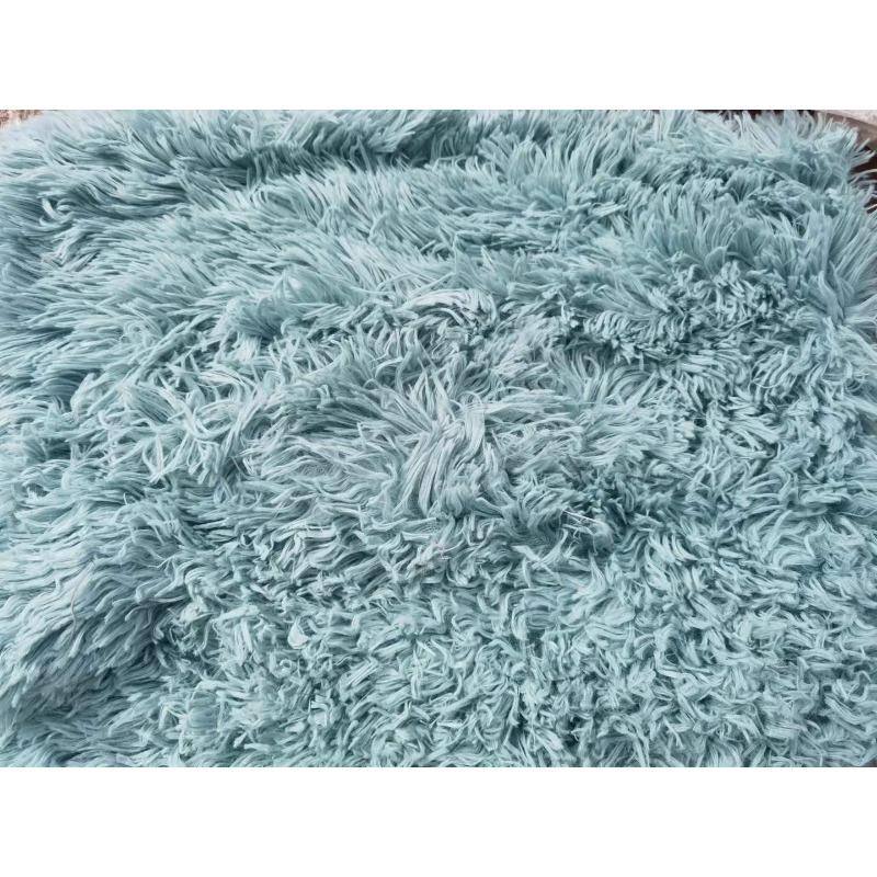 

Плюшевое одеяло, двухслойное плюшевое одеяло для домашних животных, коврик для маленьких, средних и больших собак, коврик-гнездо с длинной шерстью S