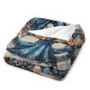 Retro nautical octopus Printed Blanket for Sofa Bed Travel Camping Living Room Office Conditioning Blanket for All Seasons Gifts