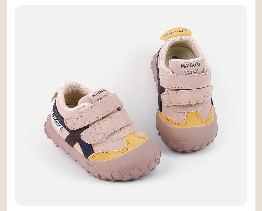 2026 Spring Kids' Non-Slip Sports Shoes: Fashionable, Soft Sole, Toe Cap, Casual & Hiking Ready