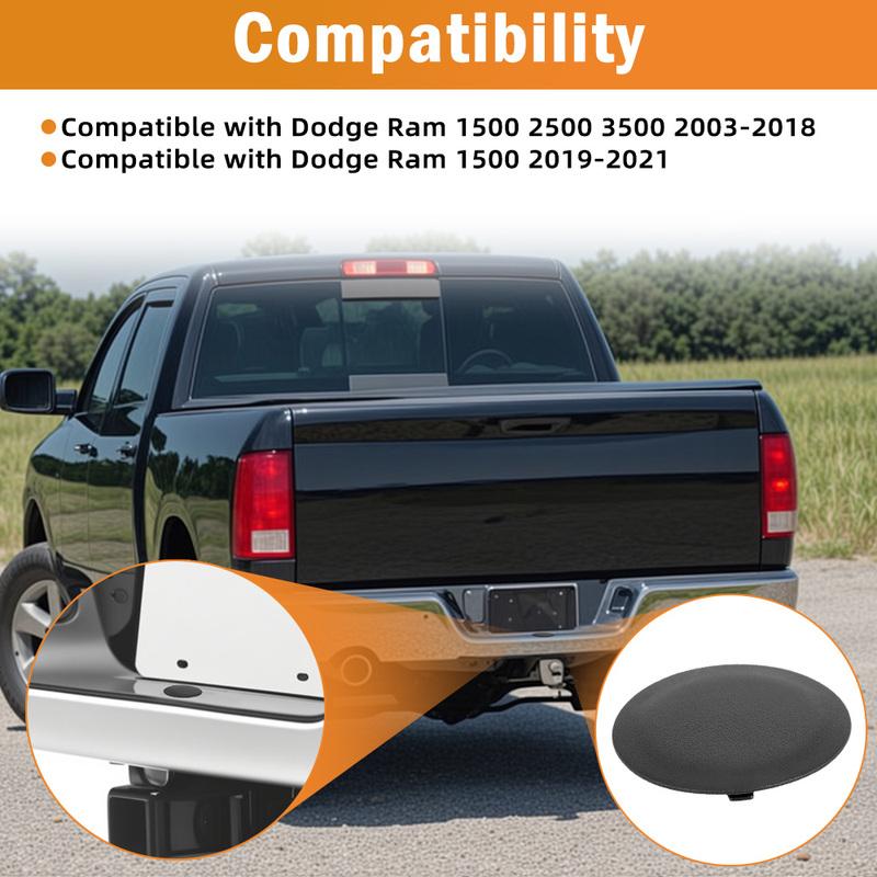 1pc Rear Bumper Tow Hitch Ball Hole Cover 68495076AA for Dodge Ram 1500