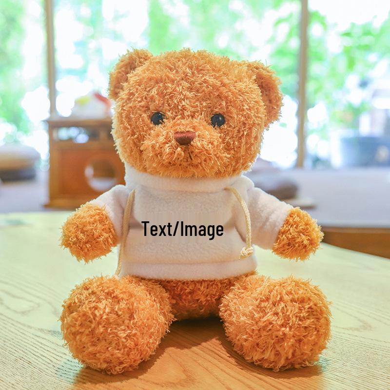 Teddy Bear Sweater Hug Plush Doll for Girls - Valentine's Day or Birthday Gift