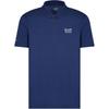 Solid Logo Letter Print Button Pullover Short Sleeve Polo Shirt Men Polo Shirts Navy-Blue 7M000168-AF13755-UB107