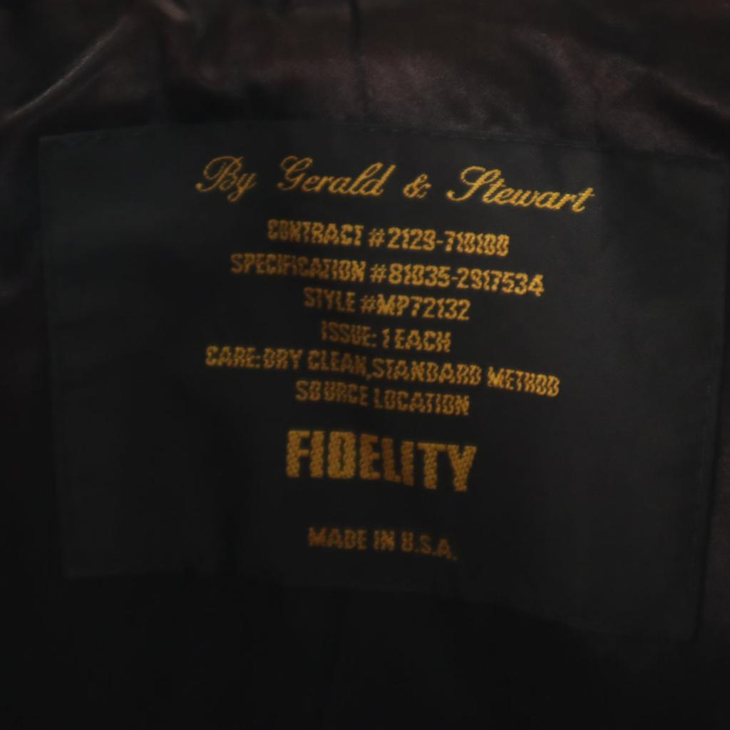 FIDELITY Made in USA Wool Blend Donkey Jacket Navy Women Used