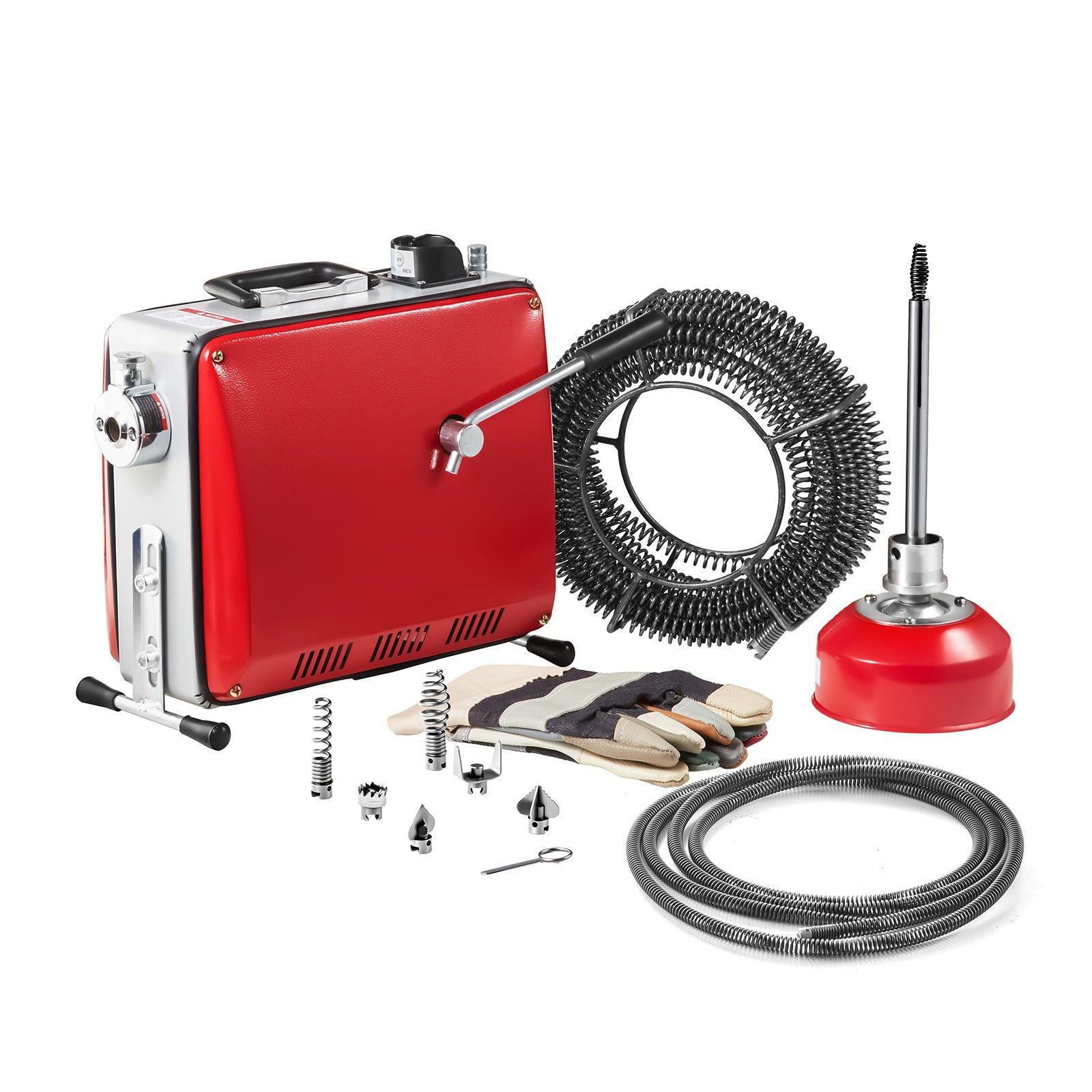 VEVOR Drenāžas tīrīšanas mašīna, 390W 1400RPM