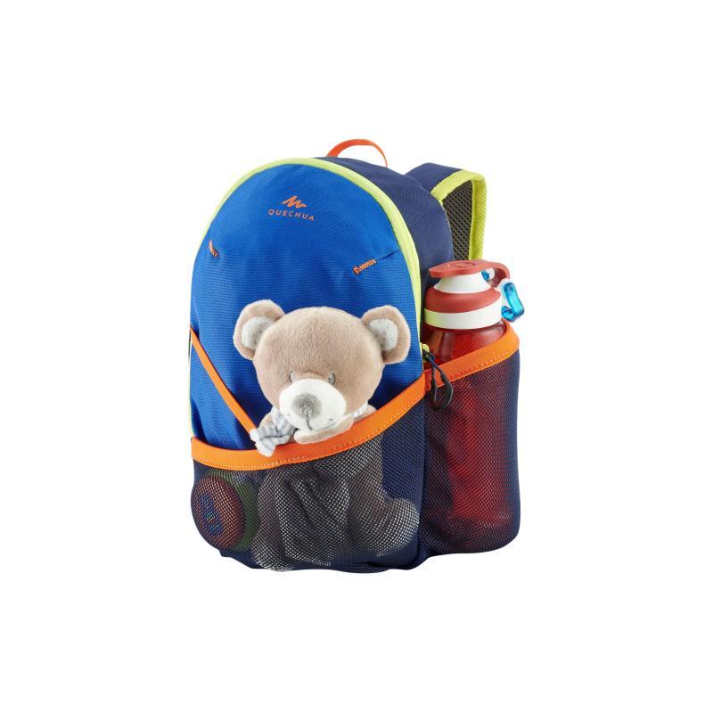 DECATHLON QUECHUA 5L Hiking Zip Closure Polyester Hiking Bag Backpack Regular Men's Oxford Blue Spelling Dark Navy Blue
