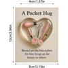 Mini Hairdresser Tools Heart Pocket Hugs for Hairstylists Inspirational with Greeting Card Christmas Thank You Gift for Women Men