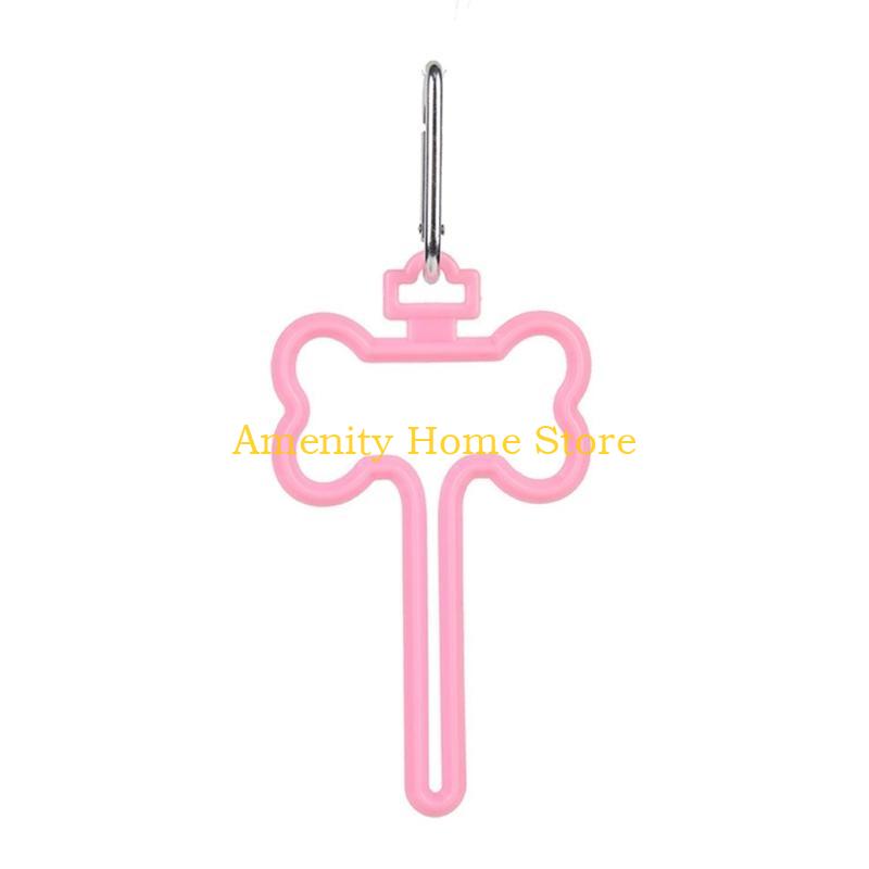 

F26C Waste Bag for Carrier Clip for Leash Lightweight Hand Bag for Carrier Hands розовый
