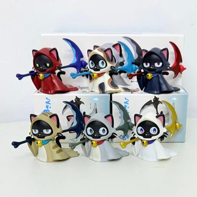 Met de zeis van de Dood Kat Blind Box Kat Figuur Speelgoed Blind Zakje Bureau Ornament Decoratie Fans Kinderen Kerstcadeau
