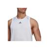 Adidas Einfarbiges Logo Lässiges Sport Feuchtigkeitstransportierendes Sporttanktop Herren Tops Weiß HP1755