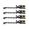 Wheel Chock Tie-Down Kit, Tire-Style Tow Dolly Strap, Car Tie Down Kit with Heavy-Duty Hook, Break Strength 4540 kg & Working Load 1512 kg Motorcycle