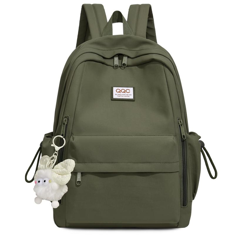 Women's Large Capacity Reduced-Burden Durable Backpack Junior High School Students Multi-Layer Multi-Pocket Schoolbag