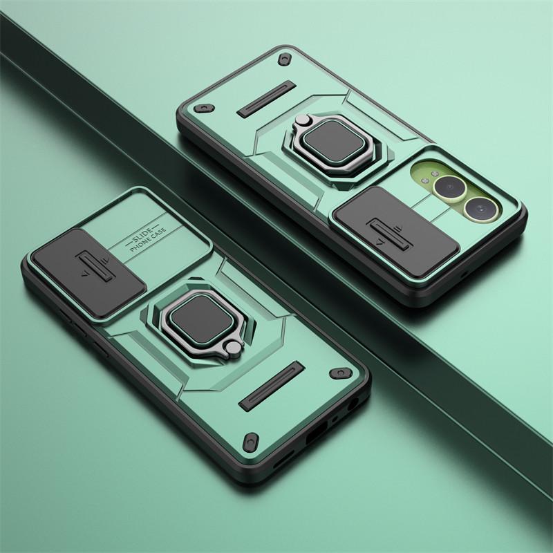 For OnePlus Nord CE4 Lite Case Slide Camera Len Phone Cases OnePlus Nord CE4 Lite 5G Cover Shockproof Armor PC + TPU Back Cover
