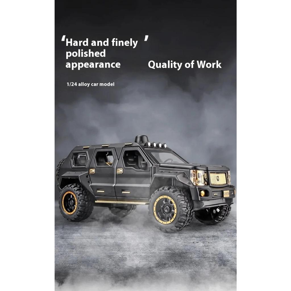 1/24 G.PATTON Off Road Vehicle Alloy Diecast Metal Model Simulation Collect Children's Toy Kids Gift Birthday Present for Boys