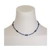 New Chinese National Style Blue Lapis Lazuli Crystal Beaded Necklace Women Trendy Versatile Stackable Clavicle Chain Jewelry