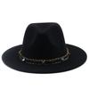 European and American High-quality Wide-brimmed Men's and Women's Fedoras, Fashionable Woolen Top Hats, and a Panama Jazz Felt Hat.
