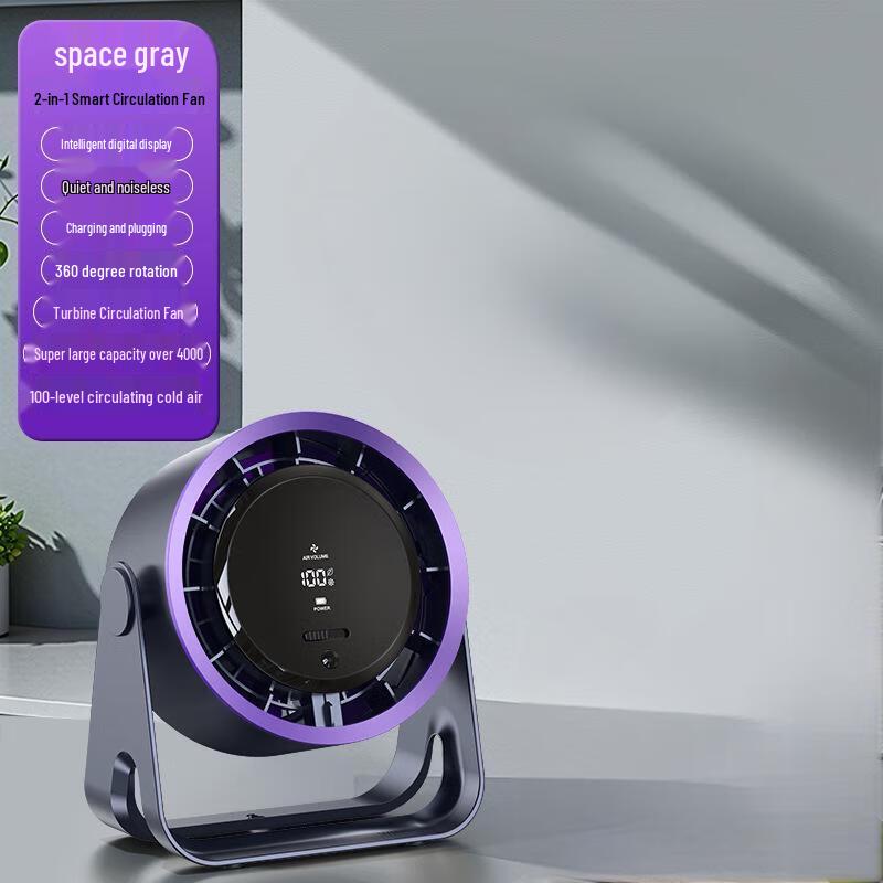 Yuanzu Smart Digital Display Desktop Fan