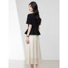 French Hepburn Style Summer Two-Piece Set