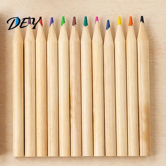 Short Pencils for Toddlers 12PCS Colored Kids, Bright Drawing Pencils, Art Kit Beginners Creation Smooth Wooden Coloring Book And School Supplies