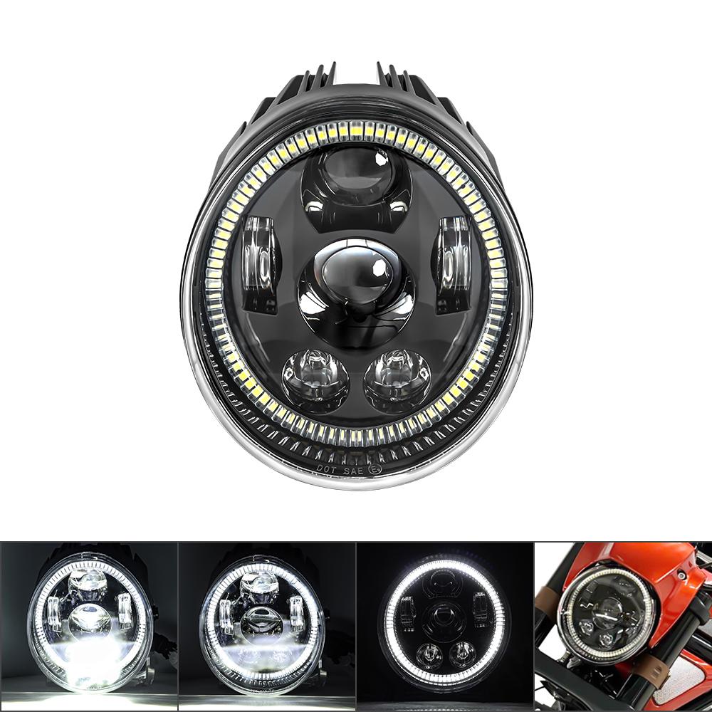 For V Rod VRSCF VRSC VRSCR 2002-2017 60W Vrod LED Front Headlight HI/Low Beam Motorcycle Headlamp