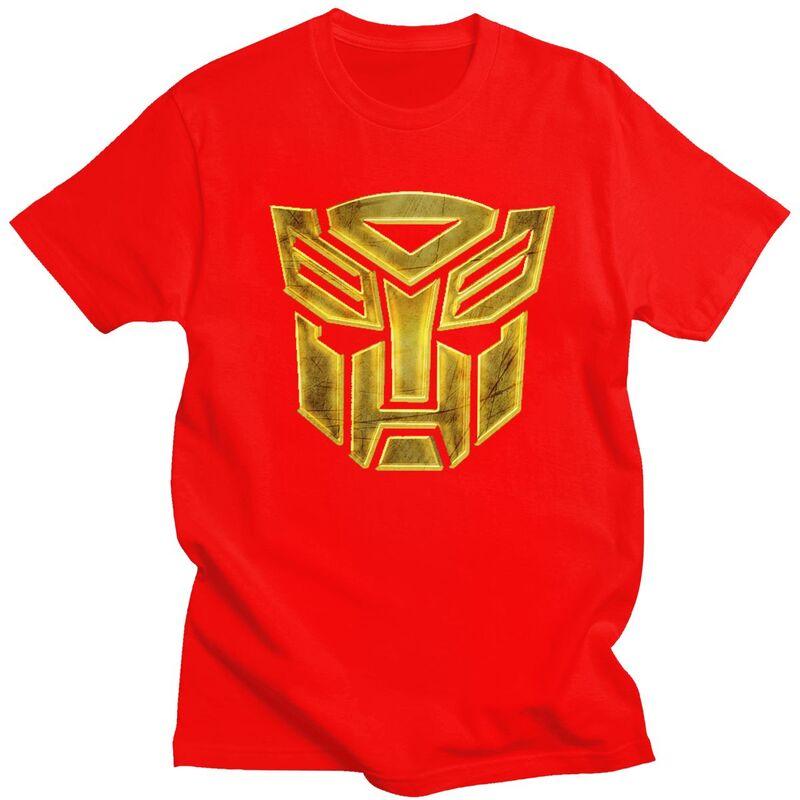 Individuelles Mode Cartoon Autobot Transformers Auto T-Shirt Herren Kurzarm T-Shirt Streetwear Tee Slim Fit T-Shirts Geschenk