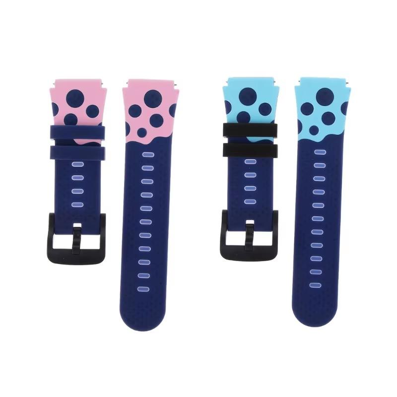 Cinturino di Ricambio in Silicone per Orologio Braccialetto Resistente al Sudore Cinturino Universale per Orologio Telefonico per Bambini Larghezza 15mm