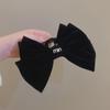 High-End Seersucker Large Bow Hair Clip