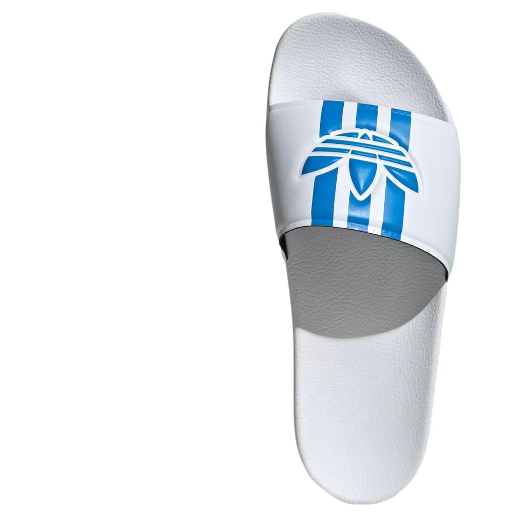 adidas Adilette Slides Cloud White Bright Blue