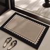 Bathroom Carpet Home Decoration Bath Absorbent Geometric Pattern Floor Mat Toilet Rug Doormat Non-slip Foot Mats Alfombra De