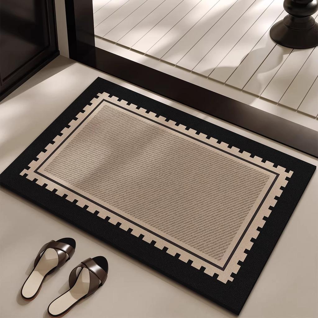 Bathroom Carpet Home Decoration Bath Absorbent Geometric Pattern Floor Mat Toilet Rug Doormat Non-slip Foot Mats Alfombra De