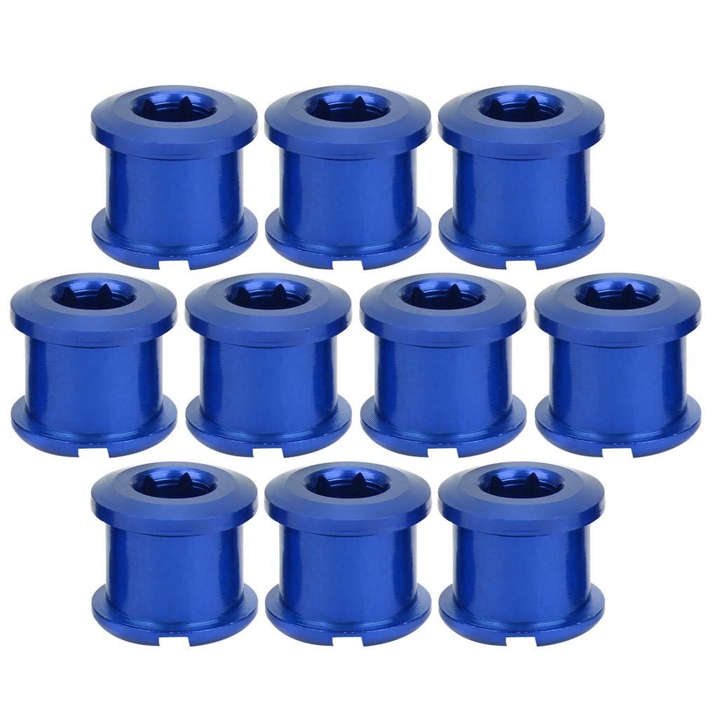 10Pcs Disc Screw Chainwheel Chainring Bolts Accessory for Mountain Bike Road BicycleBlue